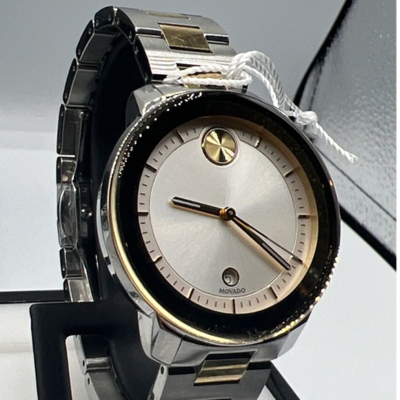 Movado Bold Verso IP Watch with Silver-Tone Dia - Picture 6 of 9